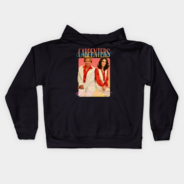 The Carpenters 1978 Christmas Portrait Aesthetics Kids Hoodie by Ihkwan Art